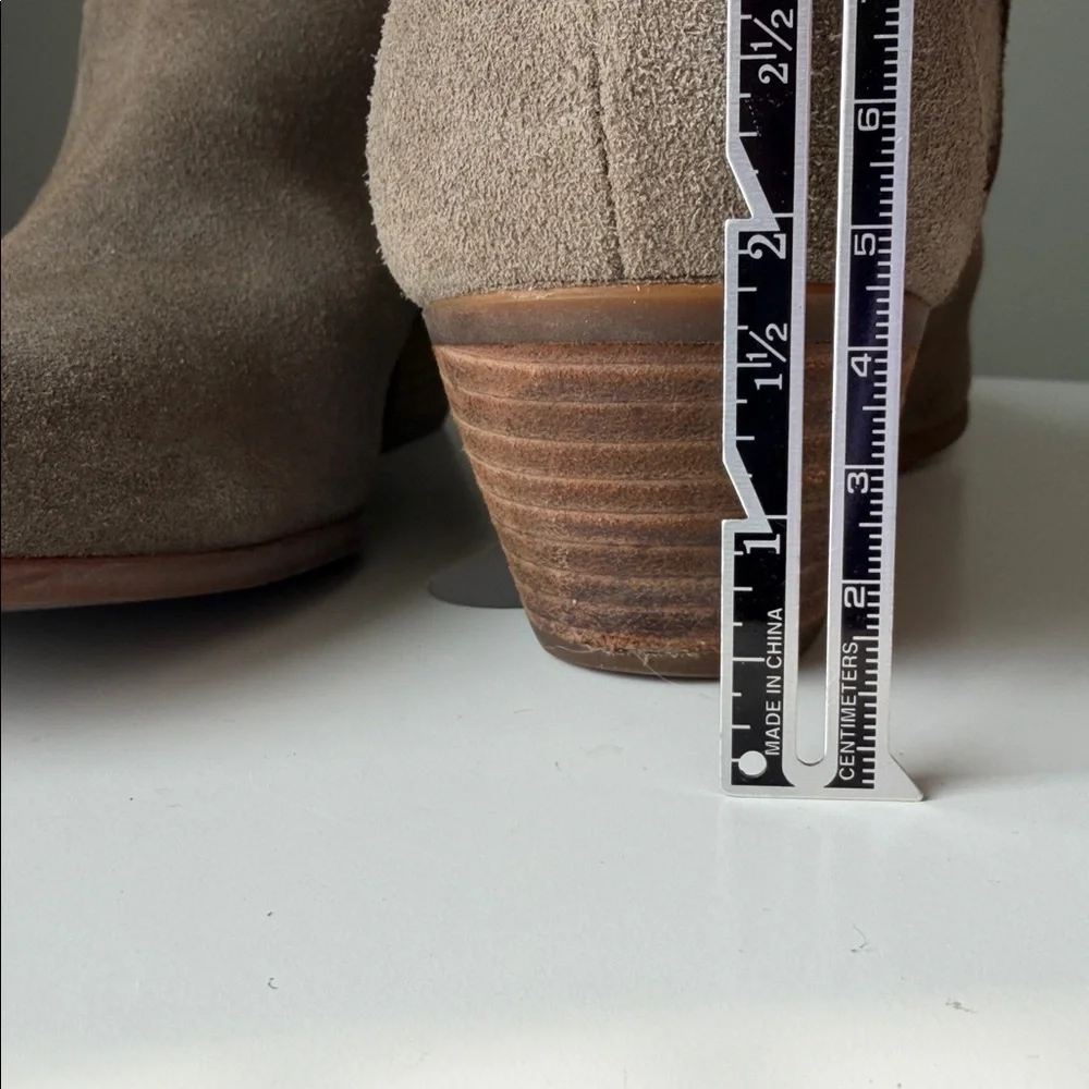 Timberland khaki suede ankle boots Ortholite Insole Side Zipper